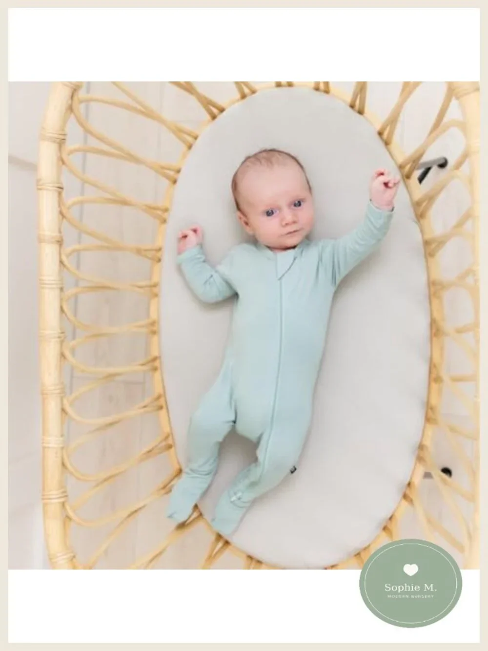 Baby Footie Sleeper Dual Zipper Bamboo Rayon Stretch